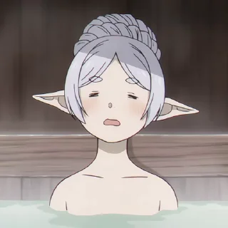 ☺️ emoji БОЛЬШЕ ⇨ @CLOOBHUB ФРИРЕН FRIREN АНИМЕ ANIME TG ТГ Telegram sticker 9 of 48