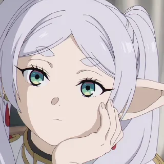 😕 emoji БОЛЬШЕ ⇨ @CLOOBHUB ФРИРЕН FRIREN АНИМЕ ANIME TG ТГ Telegram sticker 13 of 48