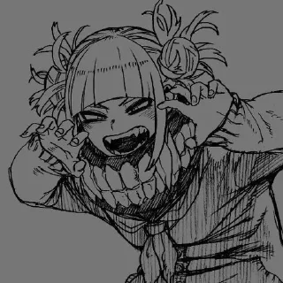 😁 emoji Тога Химико Telegram sticker 7 of 48