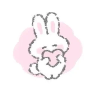 💗 emoji ꒰ 🐰💗 ꒱ by @ehwhy Telegram sticker 18 of 27