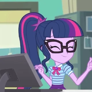 📜 emoji Twilight Sparkle | @MLPstick Telegram sticker 13 of 120