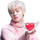 ❤️ emoji @jonafzan Park Jihoon Wanna One Telegram sticker 7 of 60