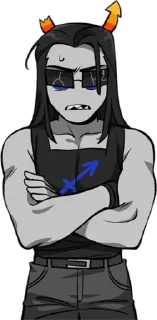 🌟 emoji Equius Zahhak Homestuck Telegram sticker 12 of 19