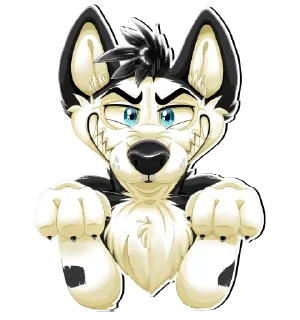 😈 emoji Hiero Husky Telegram sticker 23 of 37