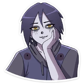 😏 emoji Зомби Зак от @stickers_vk Telegram sticker 6 of 48