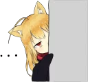 😶 emoji Little Fox Kitsune Telegram sticker 7 of 40