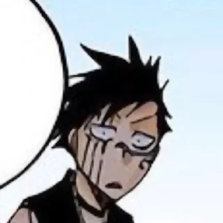 🤨 emoji Hisagi (@stikerybleach) Telegram sticker 17 of 27