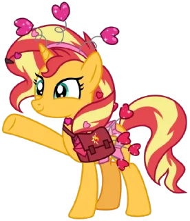 💞 emoji Sunset | @MyLittlePony_bots Telegram sticker 11 of 113