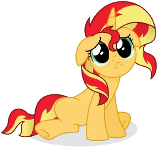 😭 emoji Sunset | @MyLittlePony_bots Telegram sticker 15 of 113