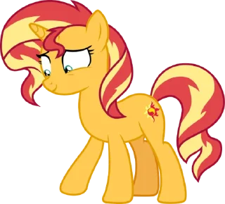 💞 emoji Sunset | @MyLittlePony_bots Telegram sticker 8 of 113