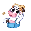 👋 emoji Cow Telegram sticker 5 of 25