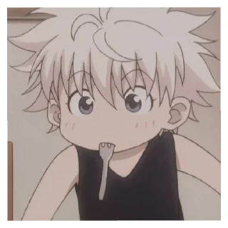 😲 emoji Киллуа Золдик Telegram sticker 18 of 25