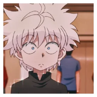😳 emoji Киллуа Золдик Telegram sticker 5 of 25