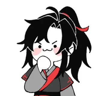 🌚 emoji Mo Xiang Tong Xiu Telegram sticker 13 of 119