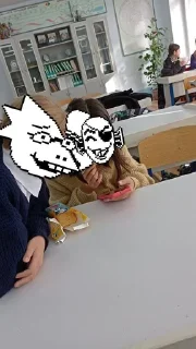 😚 emoji UnderTale school Telegram sticker 16 of 38