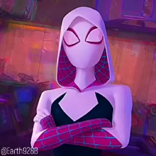 🌟 emoji Spider Gwen • @Earth928B Telegram sticker 20 of 30