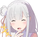 😂 emoji EMT! Emilia's Seriously an Angel :: @line_stickers Telegram sticker 16 of 40