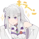 😏 emoji EMT! Emilia's Seriously an Angel :: @line_stickers Telegram sticker 10 of 40