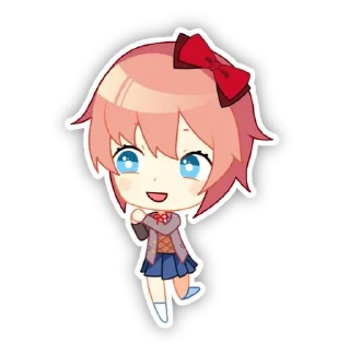 🤗 emoji ddlc ^o^ Telegram sticker 8 of 51
