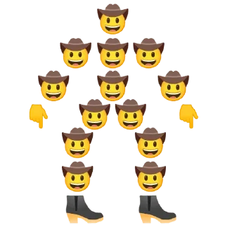 🤠 emoji emojikitchen Telegram sticker 22 of 25
