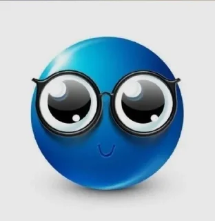 🤓 emoji Блю эмоджи 😇 Telegram sticker 5 of 52