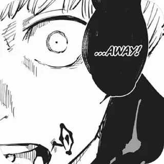 😨 emoji ꒰ 🐍 ꒱ T᧐gᥱ Iᥒᥙⲙᥲκi BW @jjk_stickersOG Telegram sticker 5 of 68