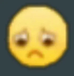 😔 emoji Крик души Telegram sticker 8 of 120