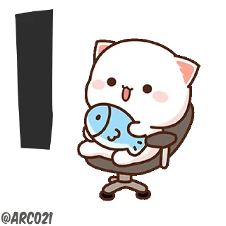 🐟 emoji Peach ❤️ Goma | @KolyaKrishKin Telegram sticker 18 of 120