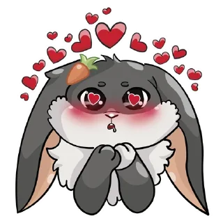 🥰 emoji Cute animals VK: ShinyArrowWay Telegram sticker 12 of 24