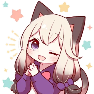 😉 emoji Сиамская кошечка 2 @Nyasticks Telegram sticker 19 of 42