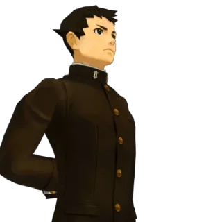 😐 emoji The Great Ace Attorney Telegram sticker 14 of 119