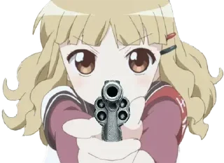 🔫 emoji тяночки by @krnmama Telegram sticker 13 of 120
