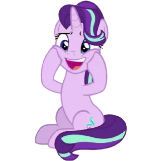 😁 emoji @MyLittlePony_bots Starlight Glimmer Telegram sticker 13 of 106