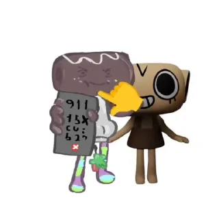 🤫 emoji Dandy's world :@YurichBiTe: @fStikBot Telegram sticker 8 of 103