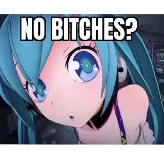 😄 emoji Miku Is Behind You Telegram sticker 3 of 46