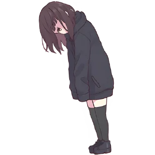 😔 emoji Куруми-чан 3 @nyasticks Telegram sticker 4 of 41