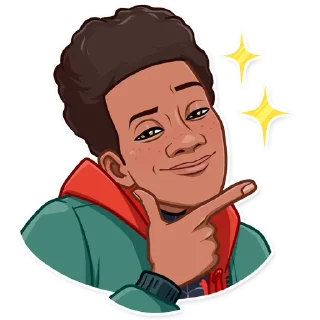 😏 emoji Into the Spider-Verse Telegram sticker 19 of 30