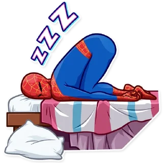 😴 emoji Into the Spider-Verse Telegram sticker 9 of 30
