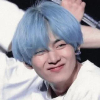 😋 emoji blue tae Telegram sticker 12 of 76