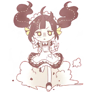 🏃‍♀ emoji Милые монстры @Nyasticks Telegram sticker 18 of 41