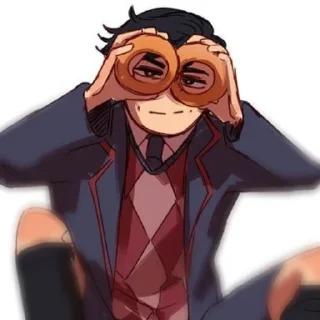 🤓 emoji Number Five by @stickerhut Telegram sticker 23 of 106