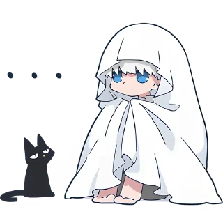 😶 emoji Призрак-кун @Nyasticks Telegram sticker 14 of 42