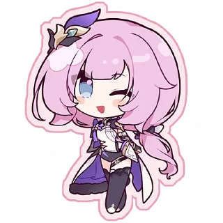 💓 emoji Honkai Impact 3rd Valkyrie Day Telegram sticker 10 of 19