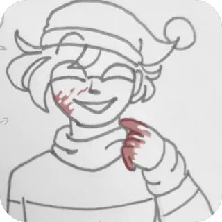 🫥 emoji Lumpy touch Waldo Telegram sticker 24 of 55