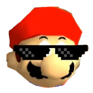 😎 emoji Супер Марио 64 Telegram sticker 6 of 19