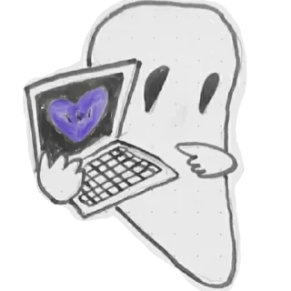 😘 emoji призрак💜 Telegram sticker 10 of 10