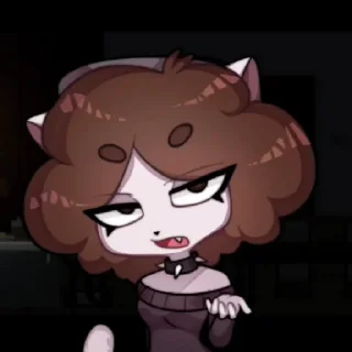 😐 emoji CREEPY CAT ⭐ Telegram sticker 9 of 25
