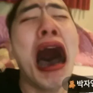 😭 emoji I DON'T KNOW ENGLISH:((( Telegram sticker 7 of 26