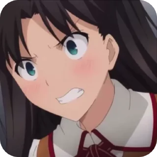 🤬 emoji Tohsaka Rin | Тосака Рин Telegram sticker 8 of 23