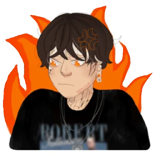 Sticker from Вилкой в глаз или в попу раз - @violetthilsfan